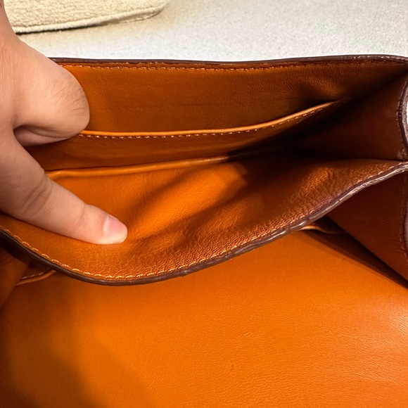 Hermes Orange Constance Leather Crossbody Bag - Picture 9 of 12